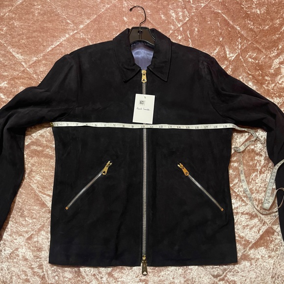 NWT Mens Paul Smith M Black Suede Leather Jacket - Picture 13 of 13